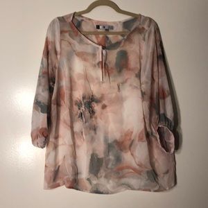 J Lo sheer blouse